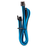 Premium Individually Sleeved PCIe Cables (Single Connector) Type 4 Gen 4 – Blue/Black
